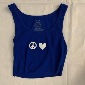 Blue tank top handmade